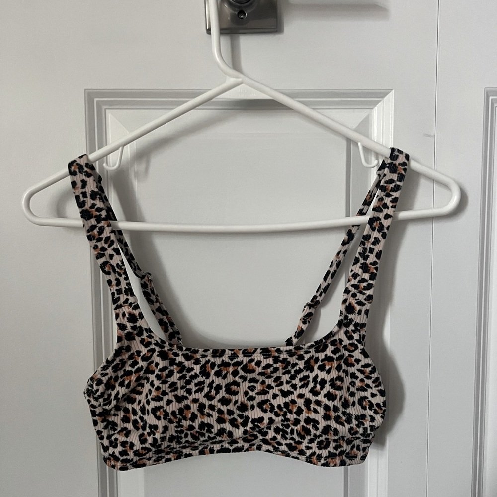 Target medium cheetah print swimsuit top